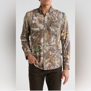 Von Dutch Camo Print Long Sleeve Shirt